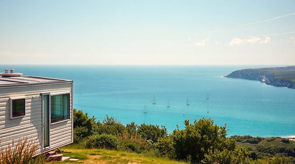 Location de mobil home avec vue au golfe du Morbihan